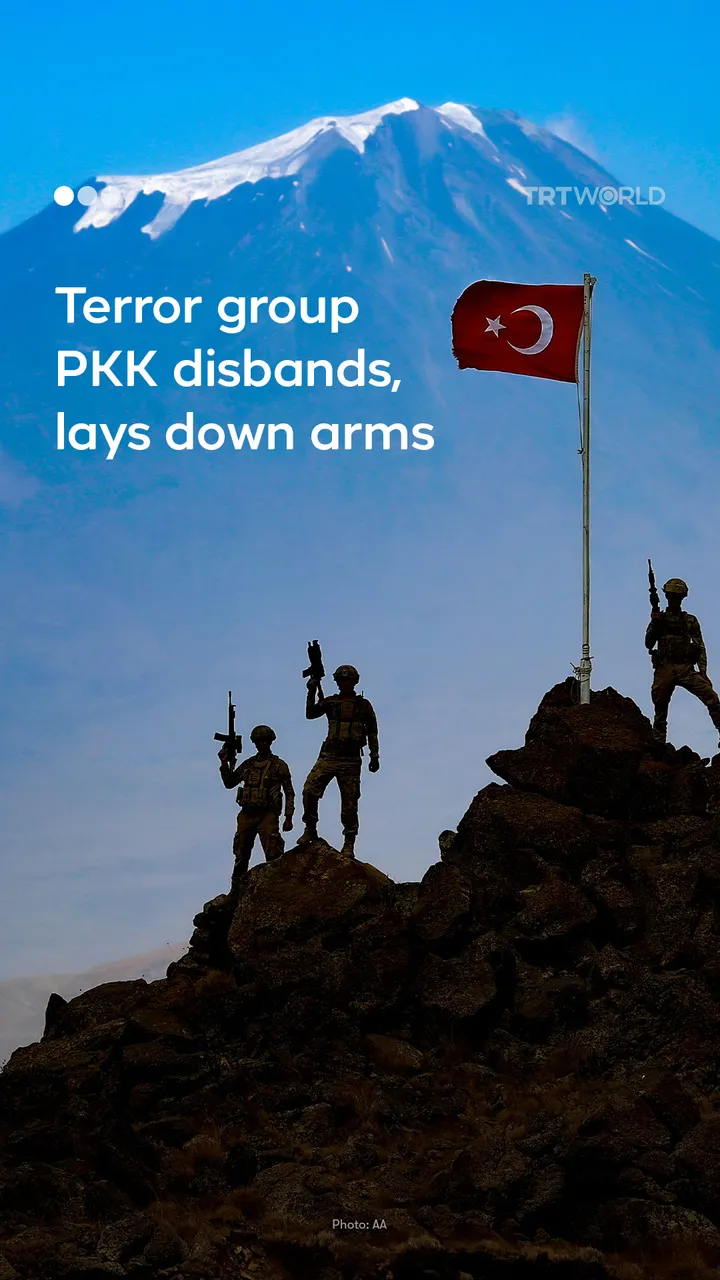 Terror group PKK disbands, lays down arms
