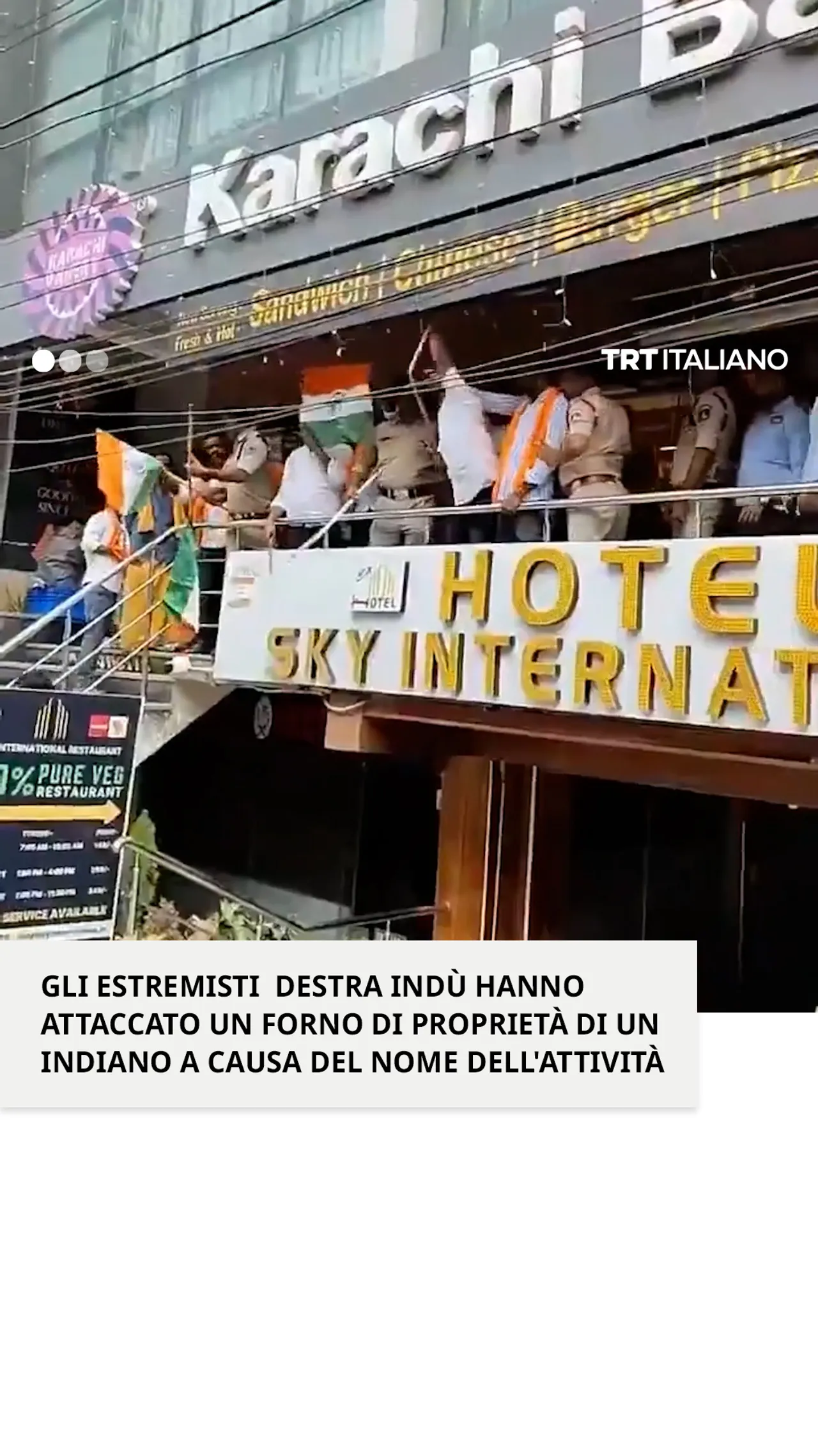 Gli estremisti indù hanno attaccato il forno di un indiano