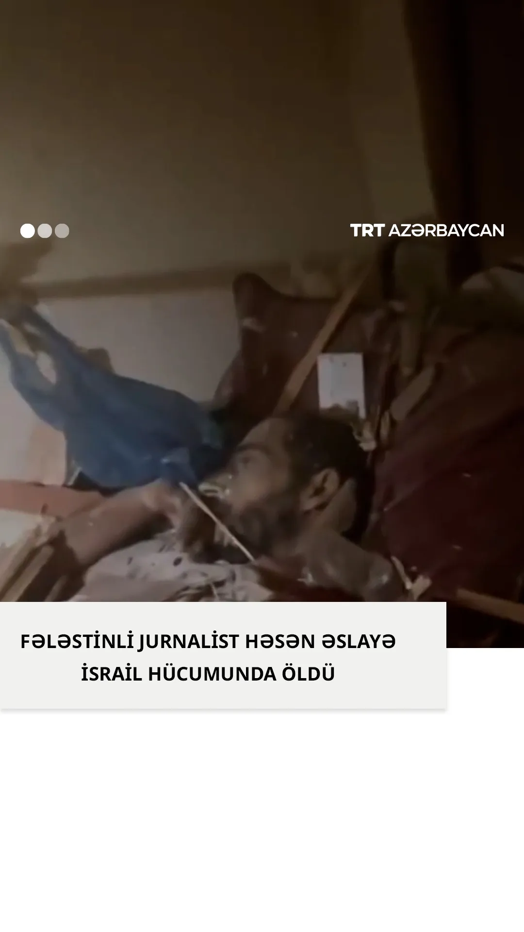 Həsən Əslayə İsrail hücumunun qurbanı oldu