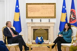 Presidentja Osmani priti në takim Shefin e Zyrës së BE-së në Kosovë, Aivo Orav