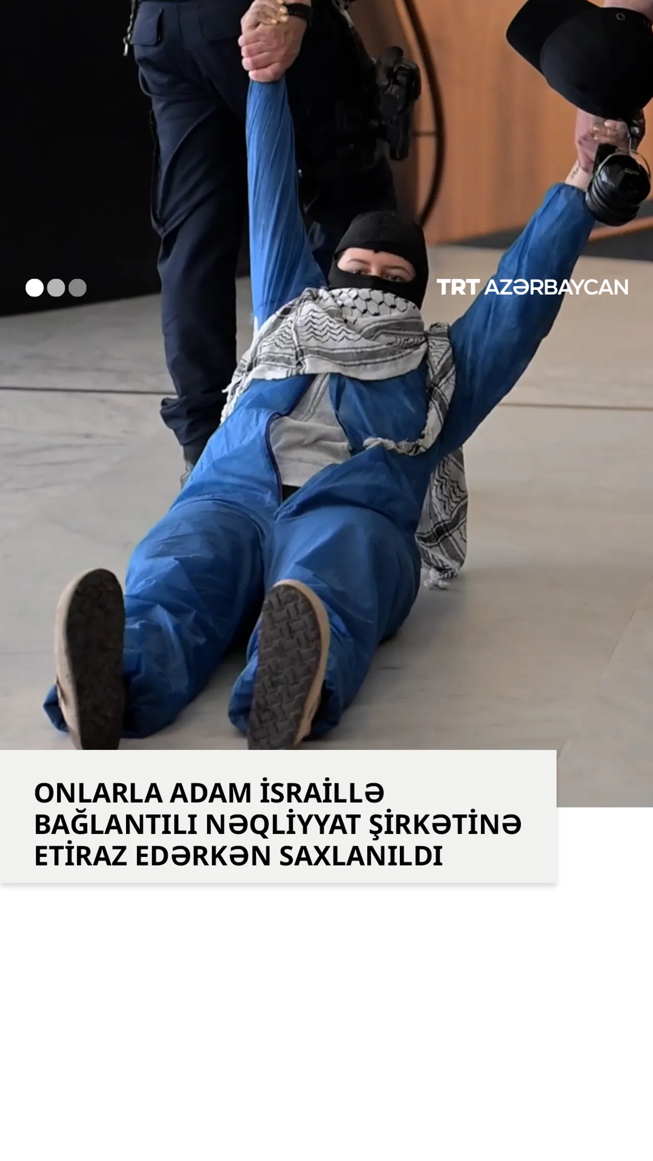 Etiraz aksiyasında niderlandlı nümayişçilər saxlanıldı