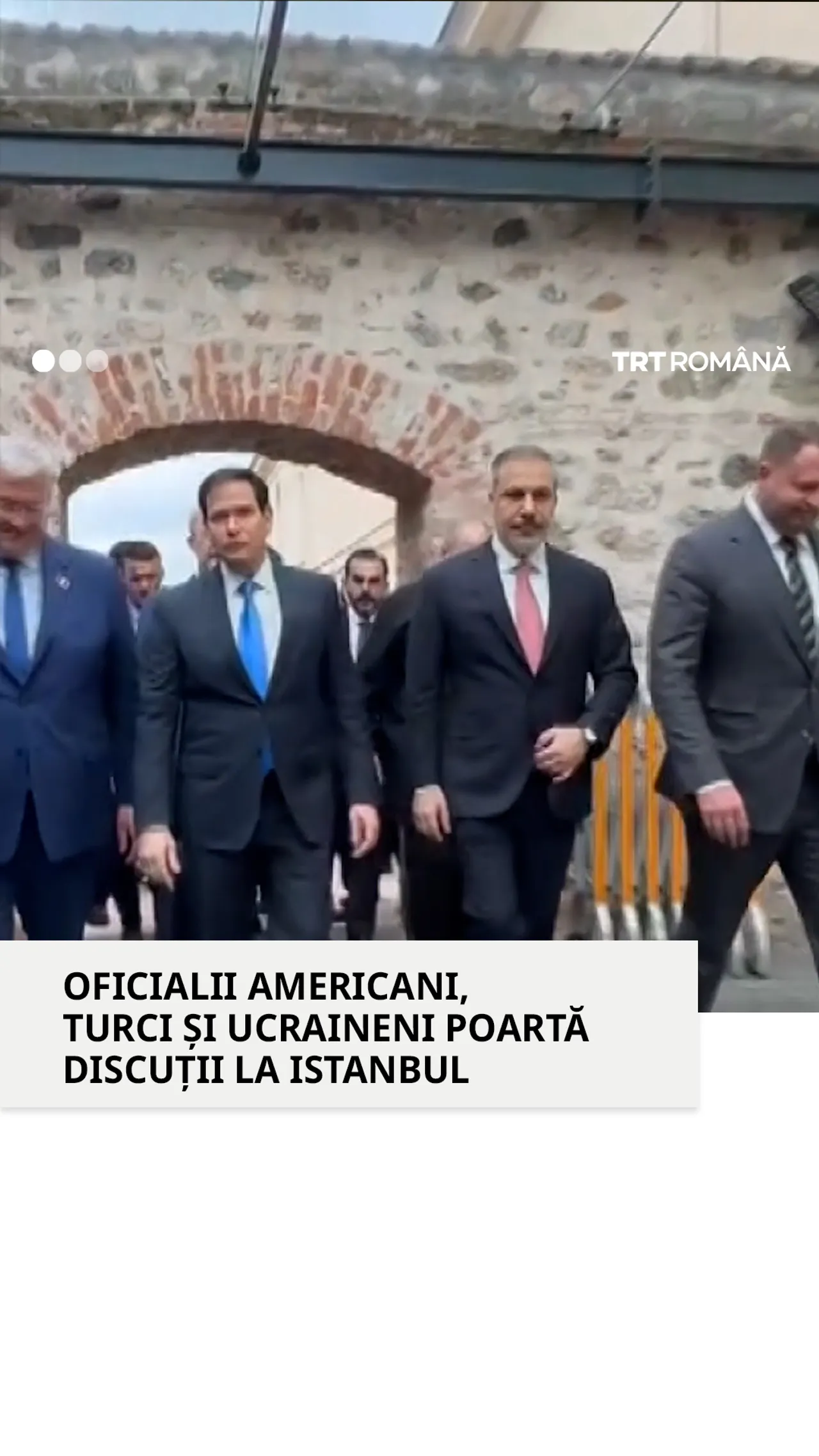 Reuniunea trilaterală dintre Türkiye, SUA și Ucraina de la Palatul Dolmabahçe din Istanbul