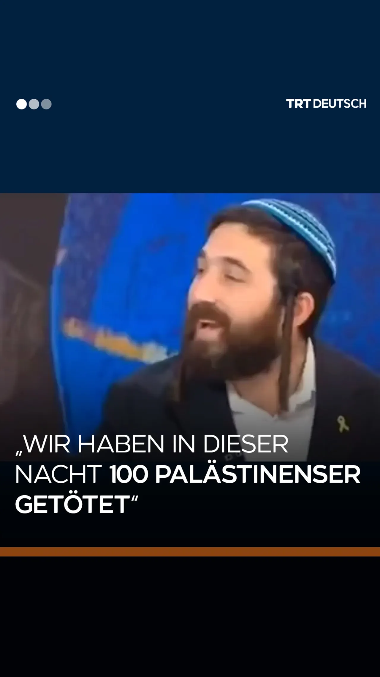 „Wir haben in dieser Nacht
100 Palästinenser getötet“