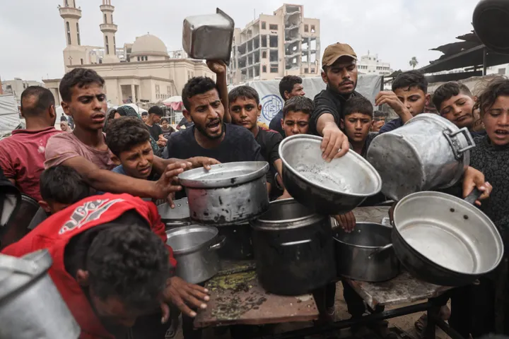 'Our children are dying slowly': Palestinian father struggles to feed family amid Israel's Gaza war