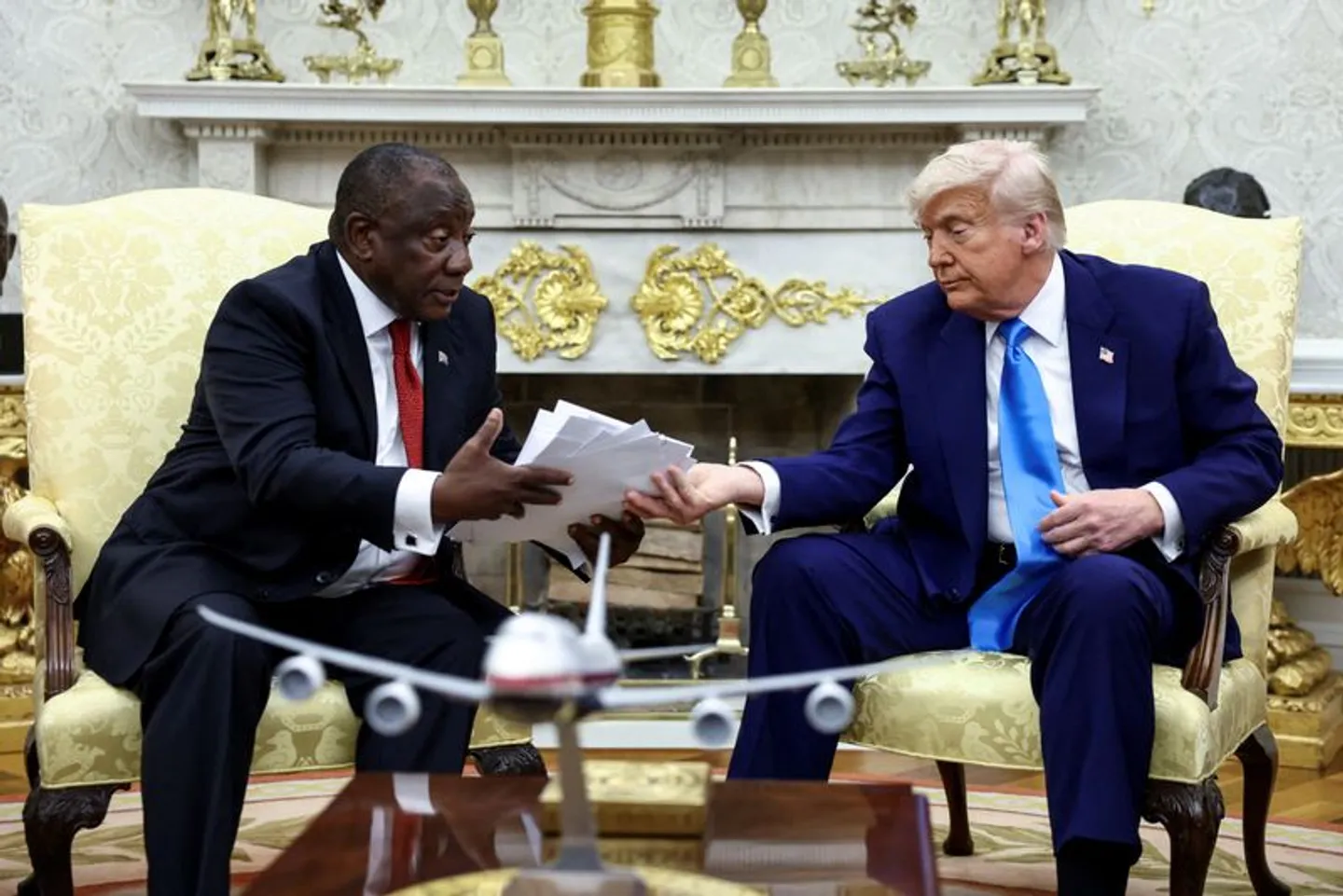 Trump displays DRC material as proof of South African 'genocide'