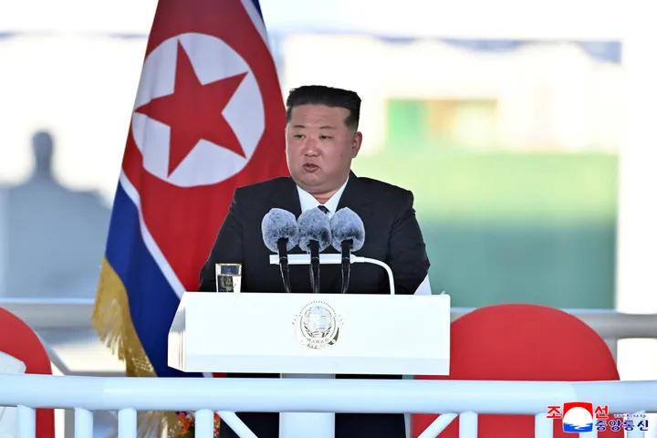 North Korean leader Kim condemns warship accident as 'criminal act'