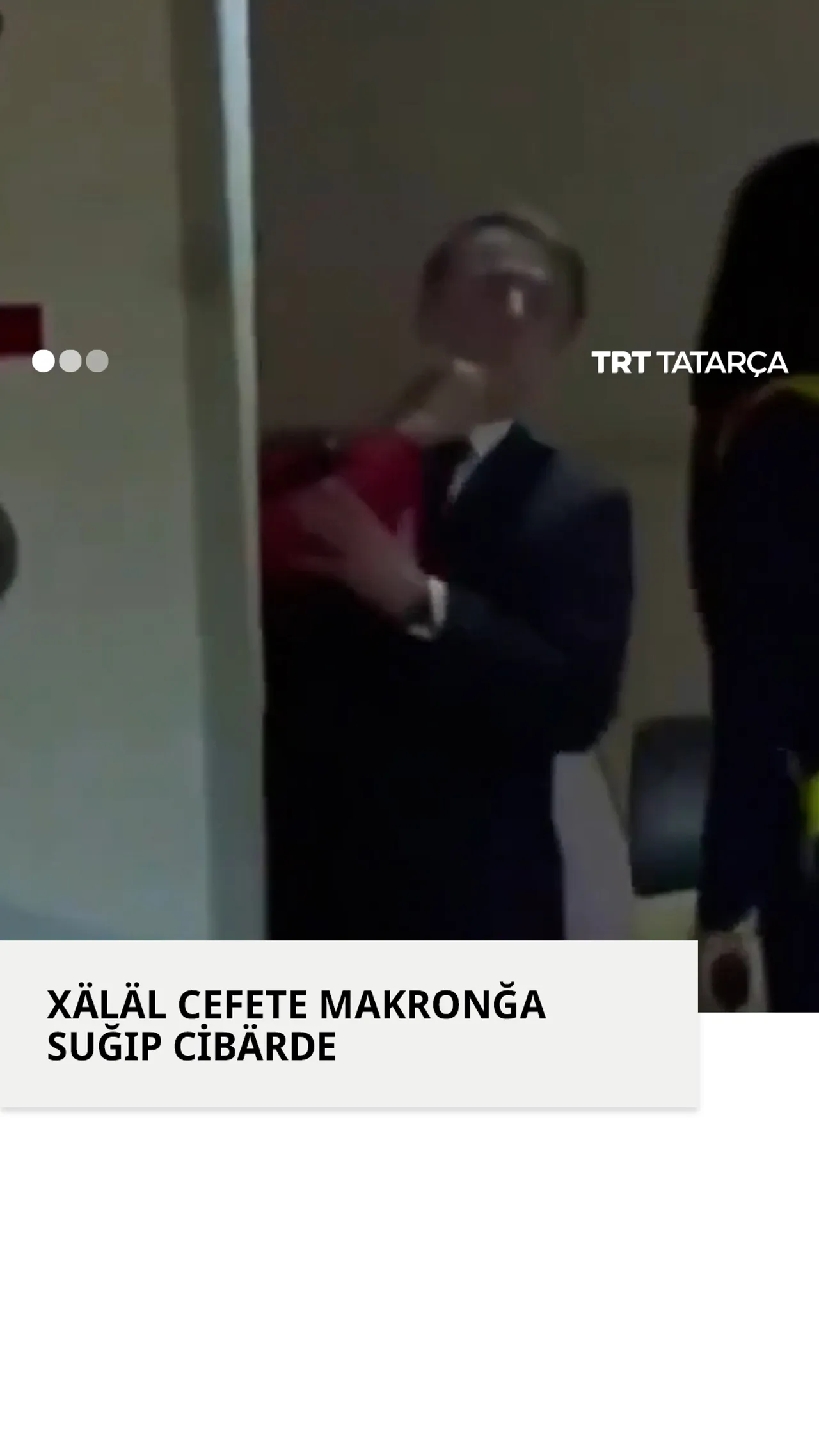 Xäläl cefete Makronğa suğıp cibärde