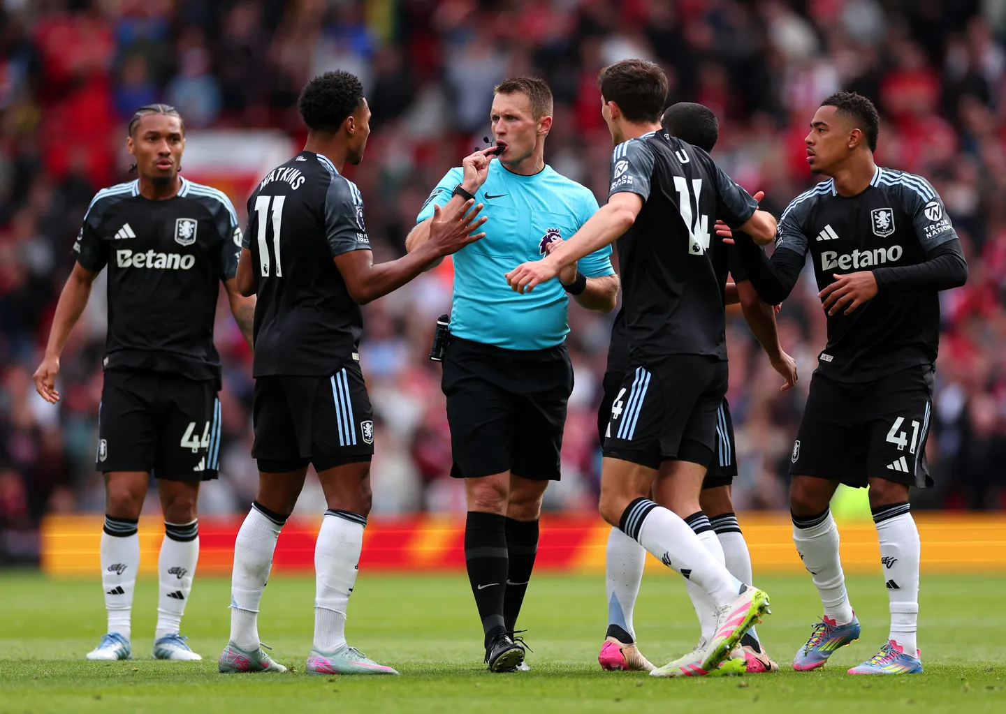 Aston Villa file complaint against referee Bramall after loss to Man United