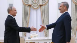 دیدار هاکان فیدان با پوتین در مسکو؛ بررسی تحولات جنگ اوکراین و روابط دوجانبه