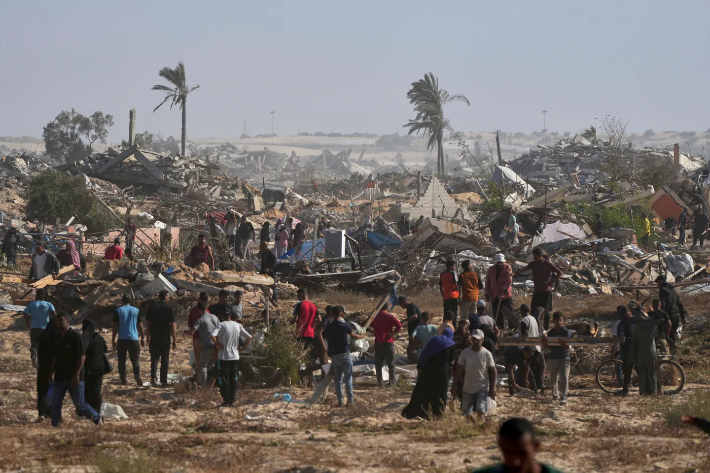 O que é que aconteceu no centro de distribuição de ajuda em Gaza?