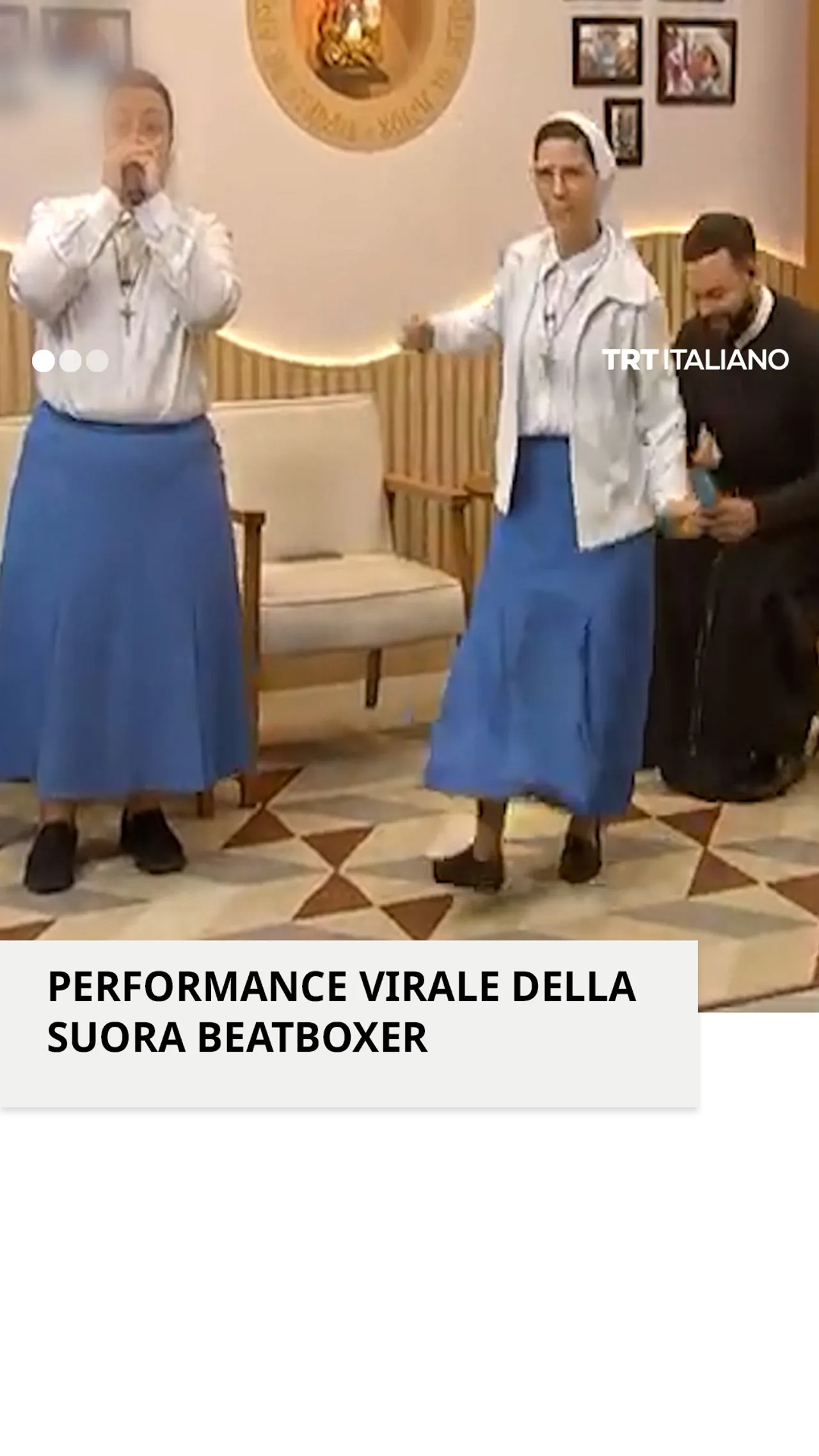 Suora beatboxer si esibisce su un canale televisivo cattolico, in Brasile