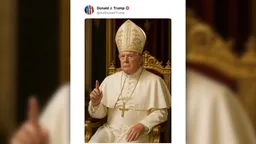 After joking about becoming the next pope, Trump shares AI-generated spoof