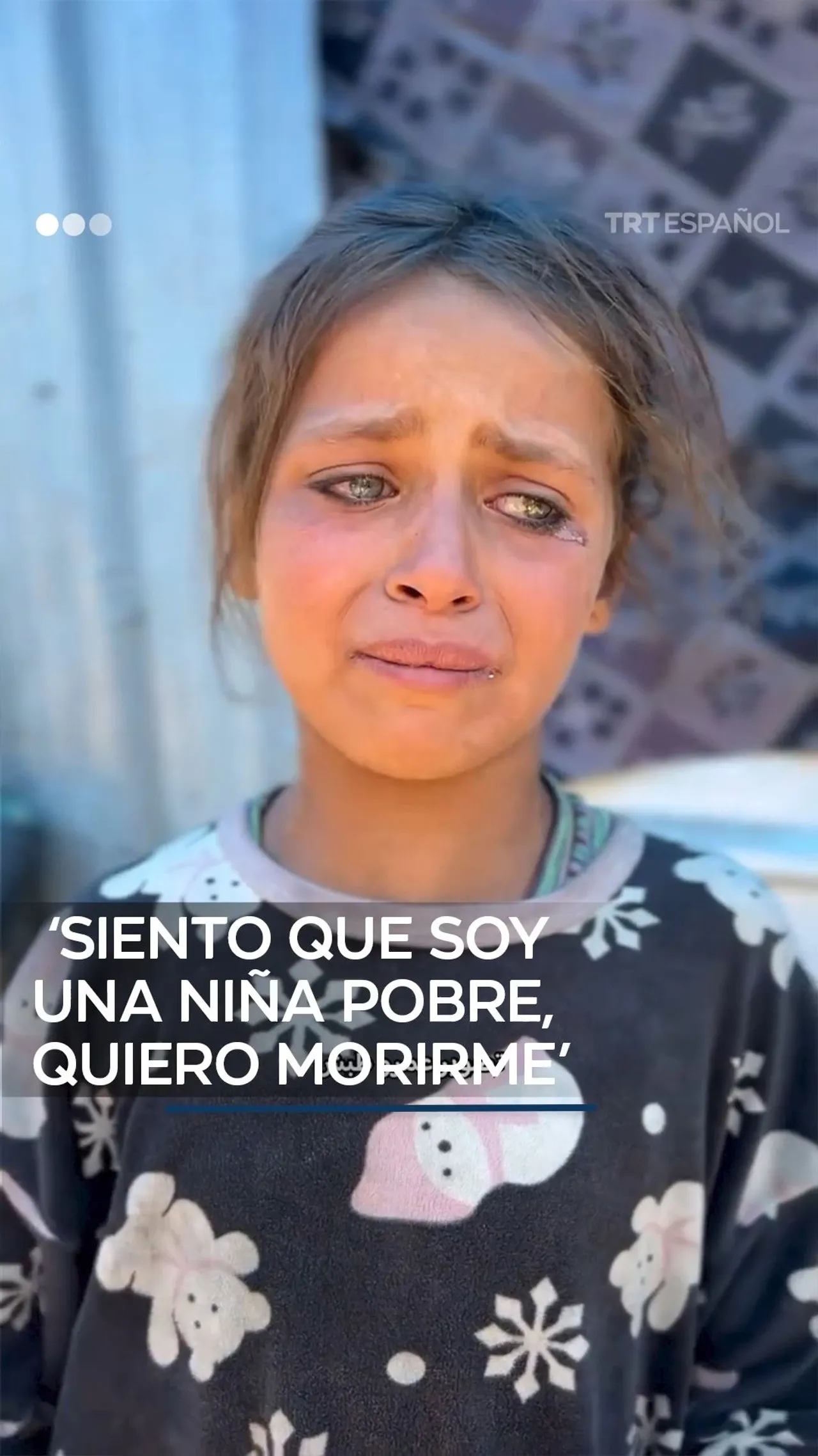 El hambre en voz de una niña palestina