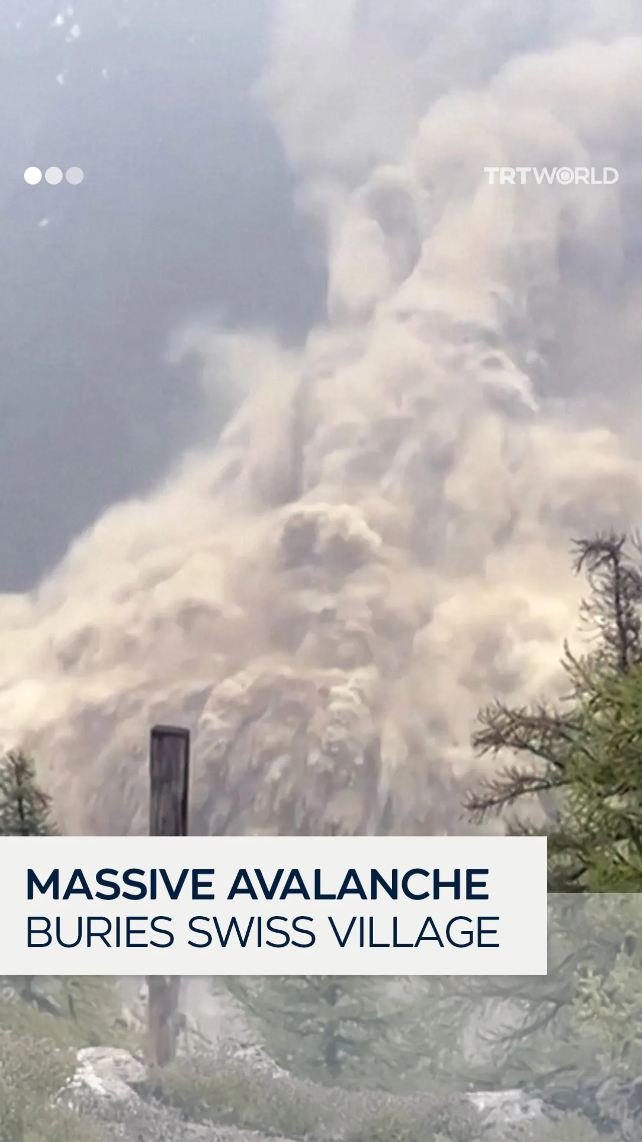 Massive avalanche in the Alps buries Swiss village
