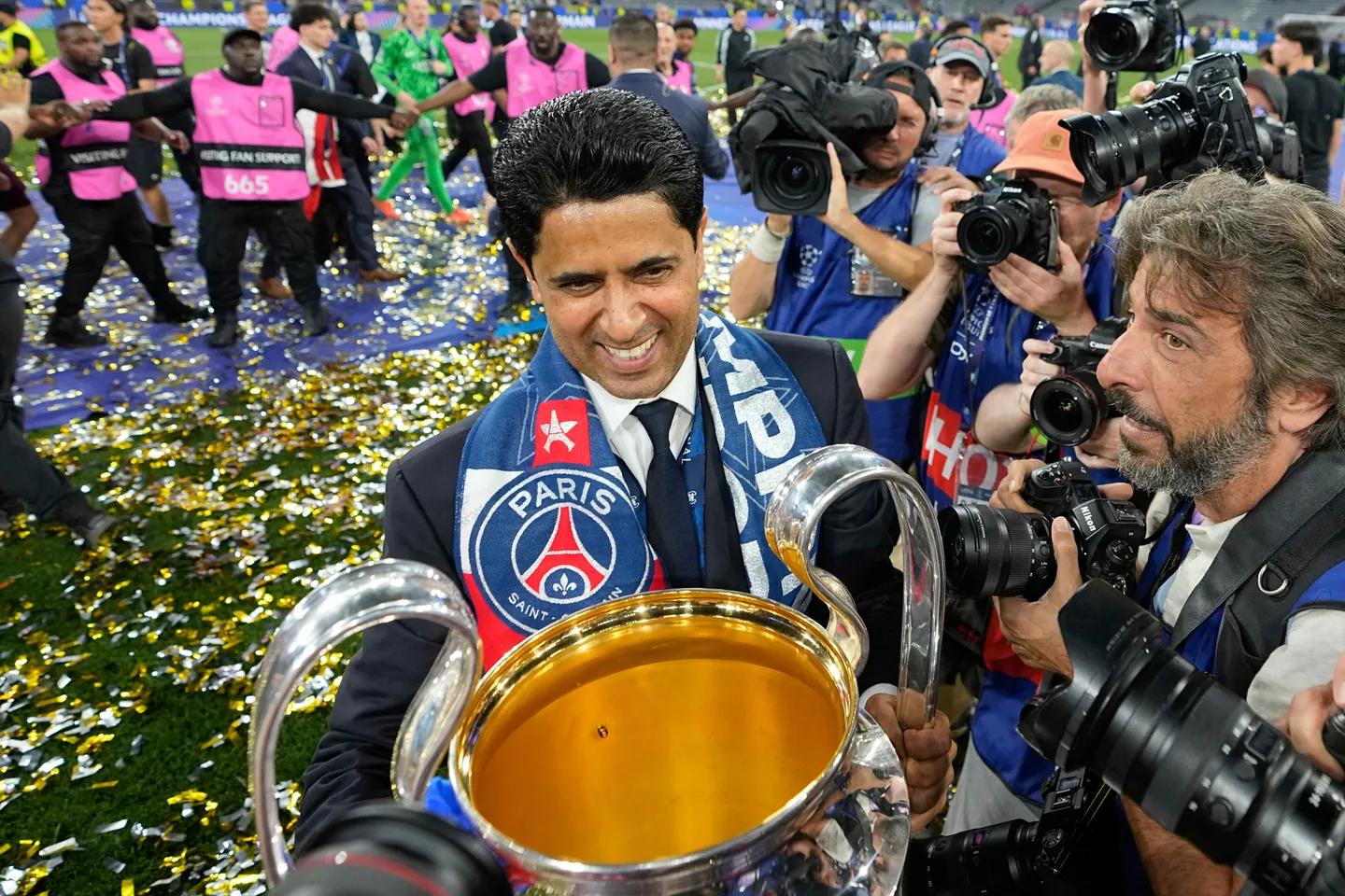 PSG coach Enrique 'very emotional' after Champions League trophy win