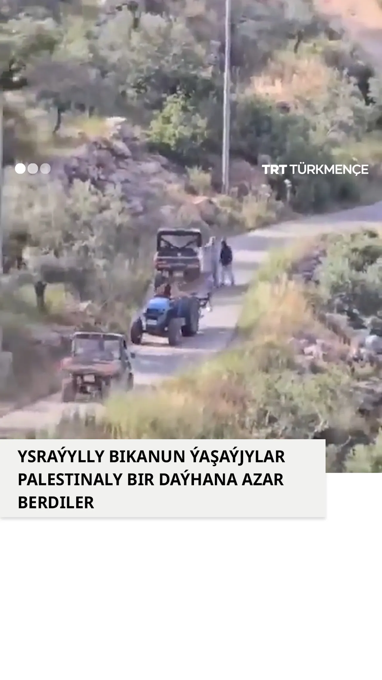 Ysraýylly bikanun ýaşaýjylar palestinaly daýhana azar berdiler