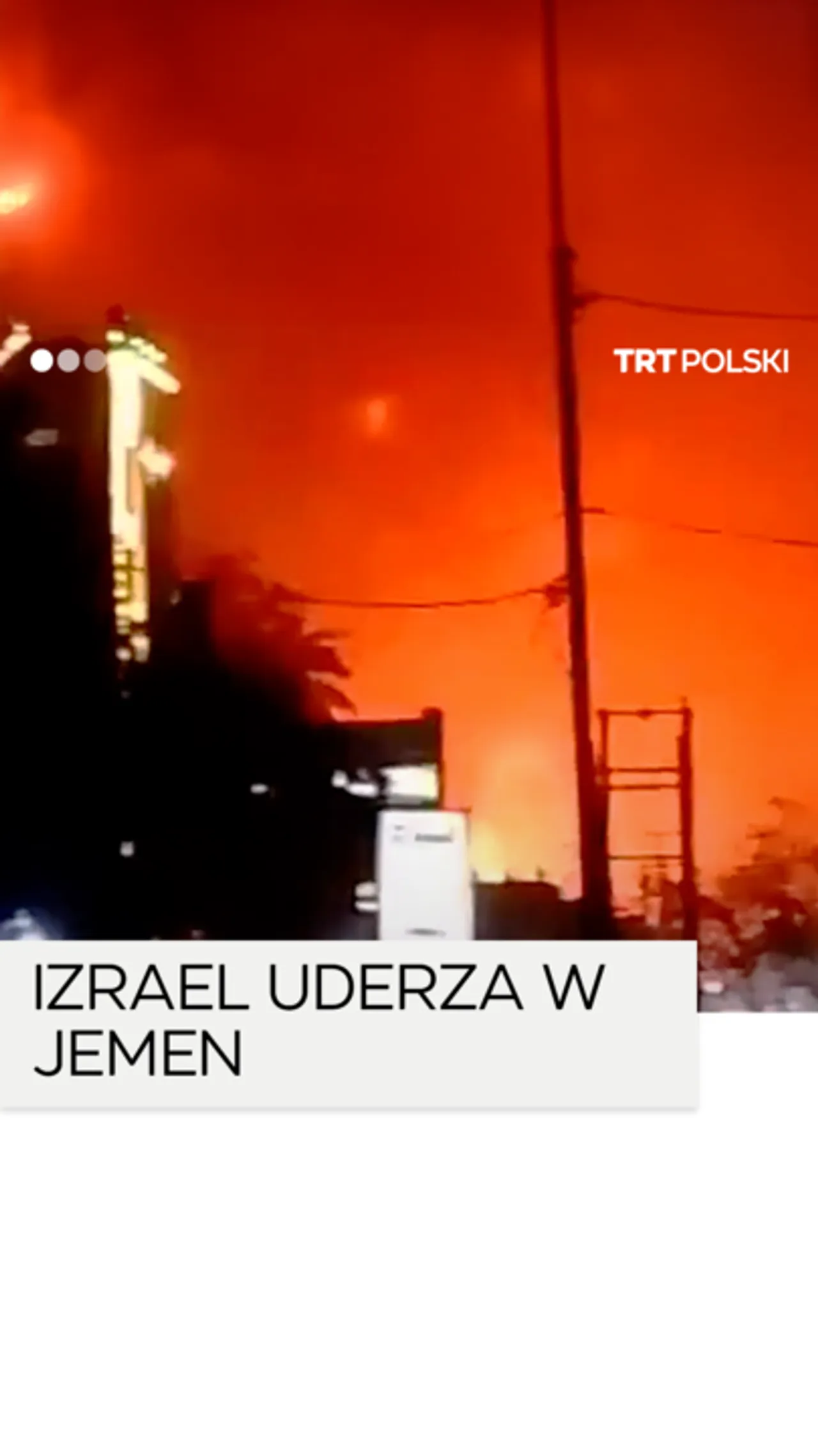 Izrael przeprowadza liczne naloty w Jemenie
