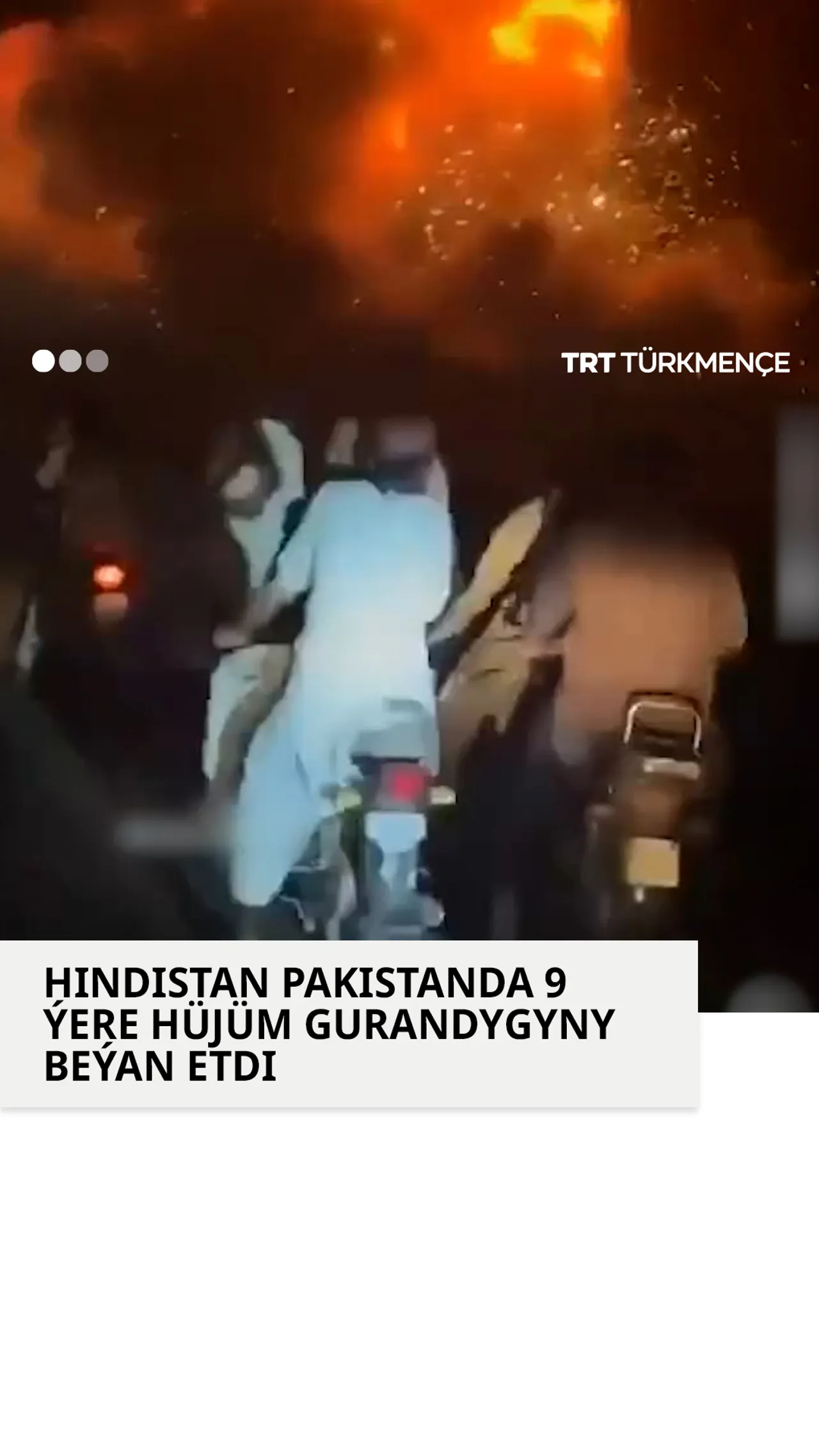 Pakistan Hindistanda 9 ýere hüjüm gurandygyny beýan etdi