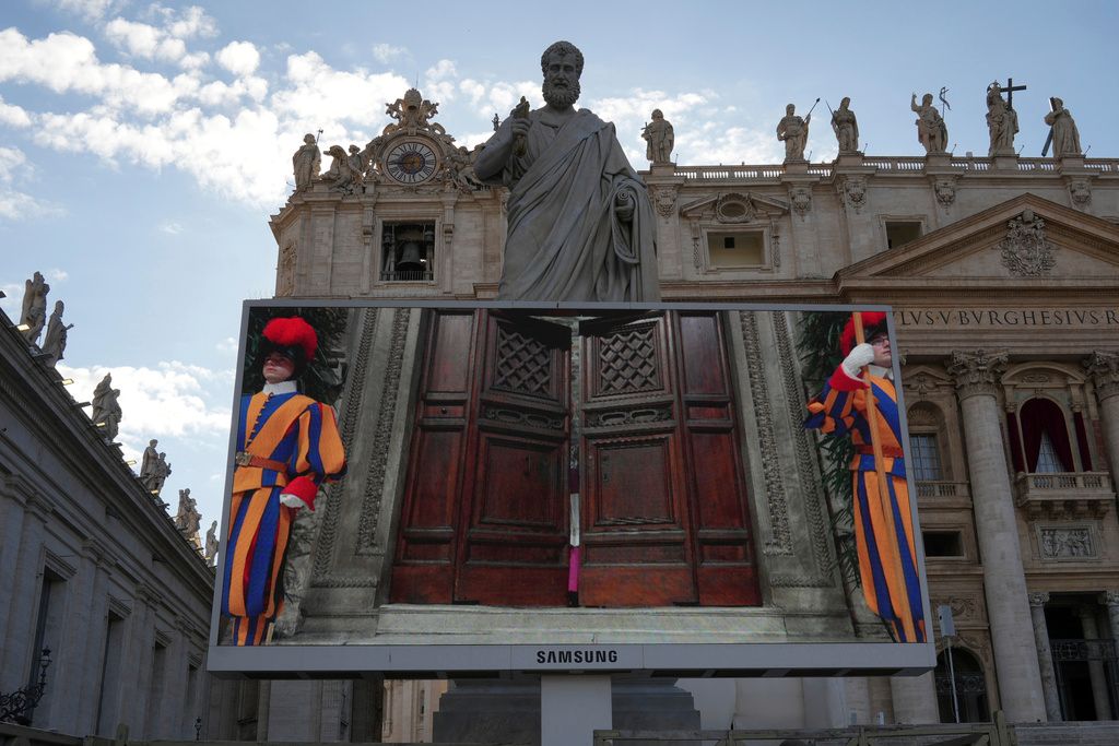 Cardinals in private gathering at Sistine Chapel as conclave begins to elect new pope