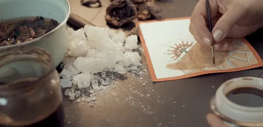 Es artista turca y una enfermedad la obligó a pintar sin dañar su salud ni la del planeta