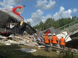 Russia says explosions caused collapse of two bridges
