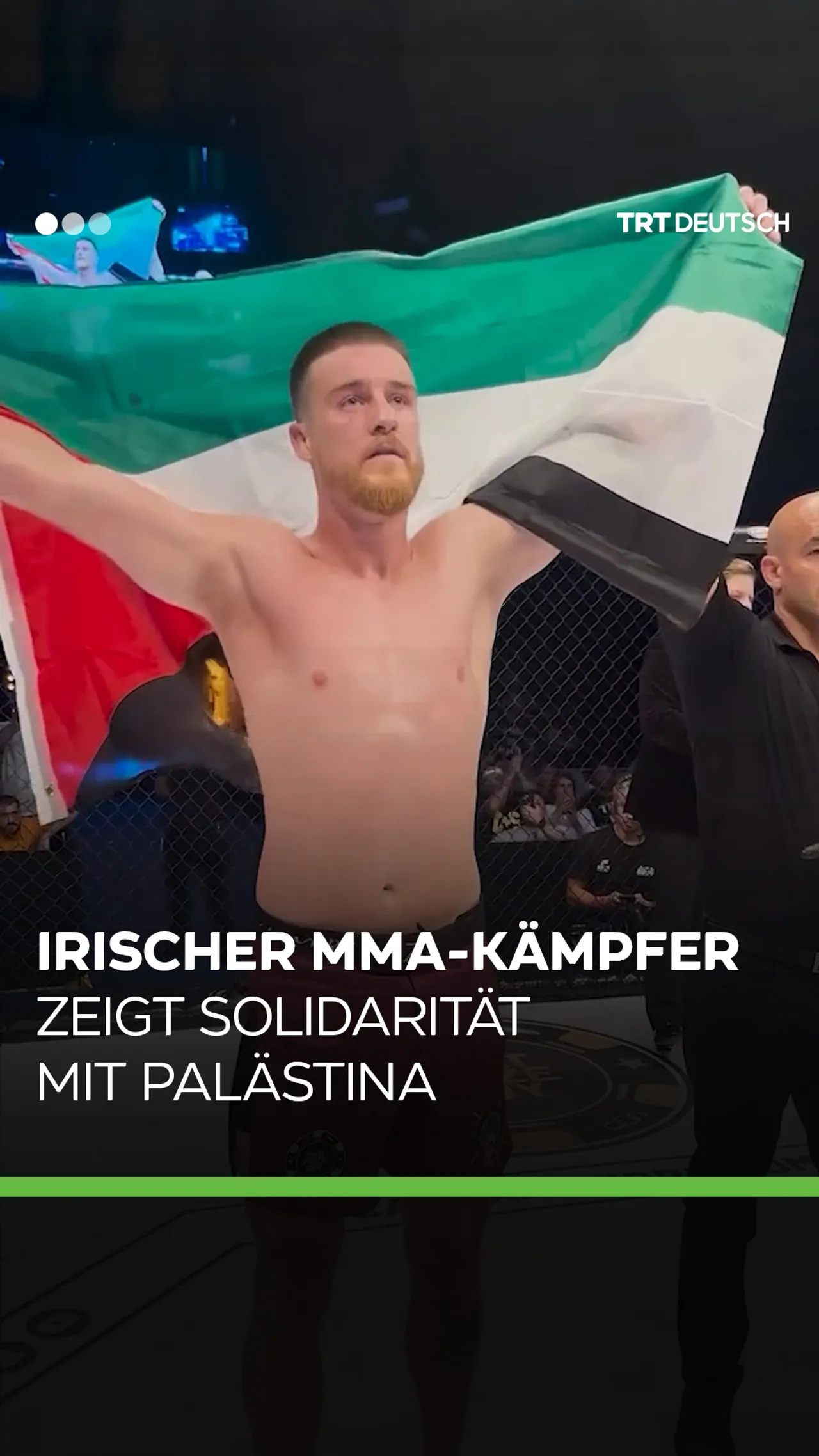 Irischer MMA-Kämpfer
zeigt Solidarität mit Palästina