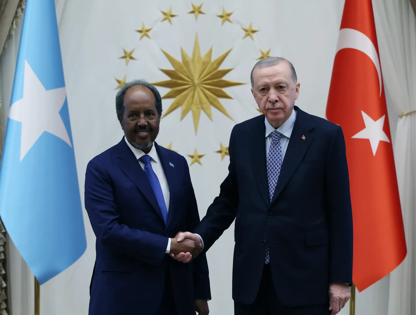 Turkish President Erdogan discusses security, energy with Somali counterpart Mohamud