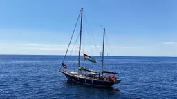 Drones seen hovering over Gaza-bound aid ship Madleen