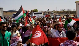 North African aid convoy enters Libya en route to Israel-besieged Gaza