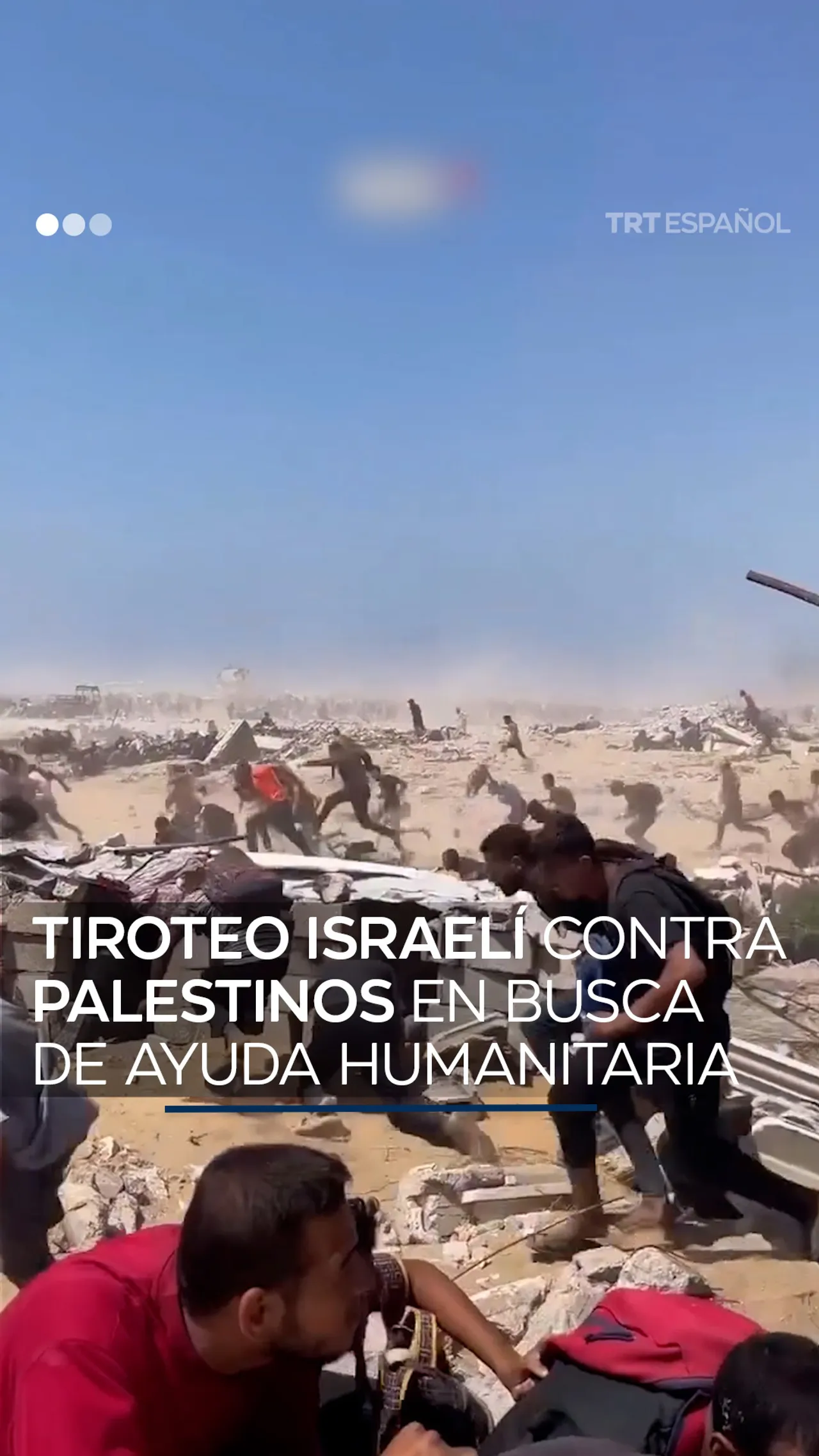 Tiroteo israelí contra palestinos en busca de ayuda humanitaria
