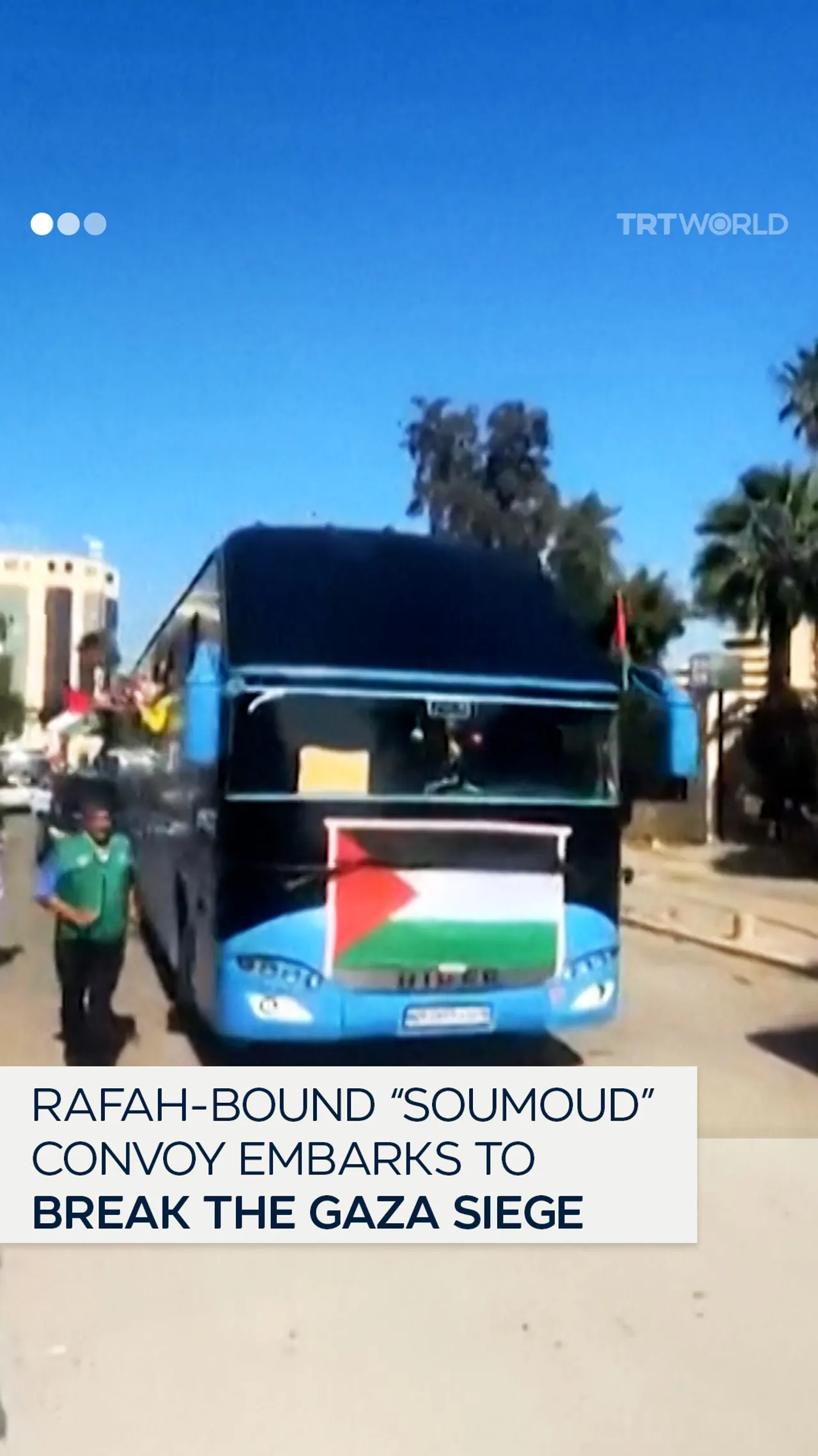 ‘Soumoud’ convoy embarks from Tunisia to break the Gaza siege