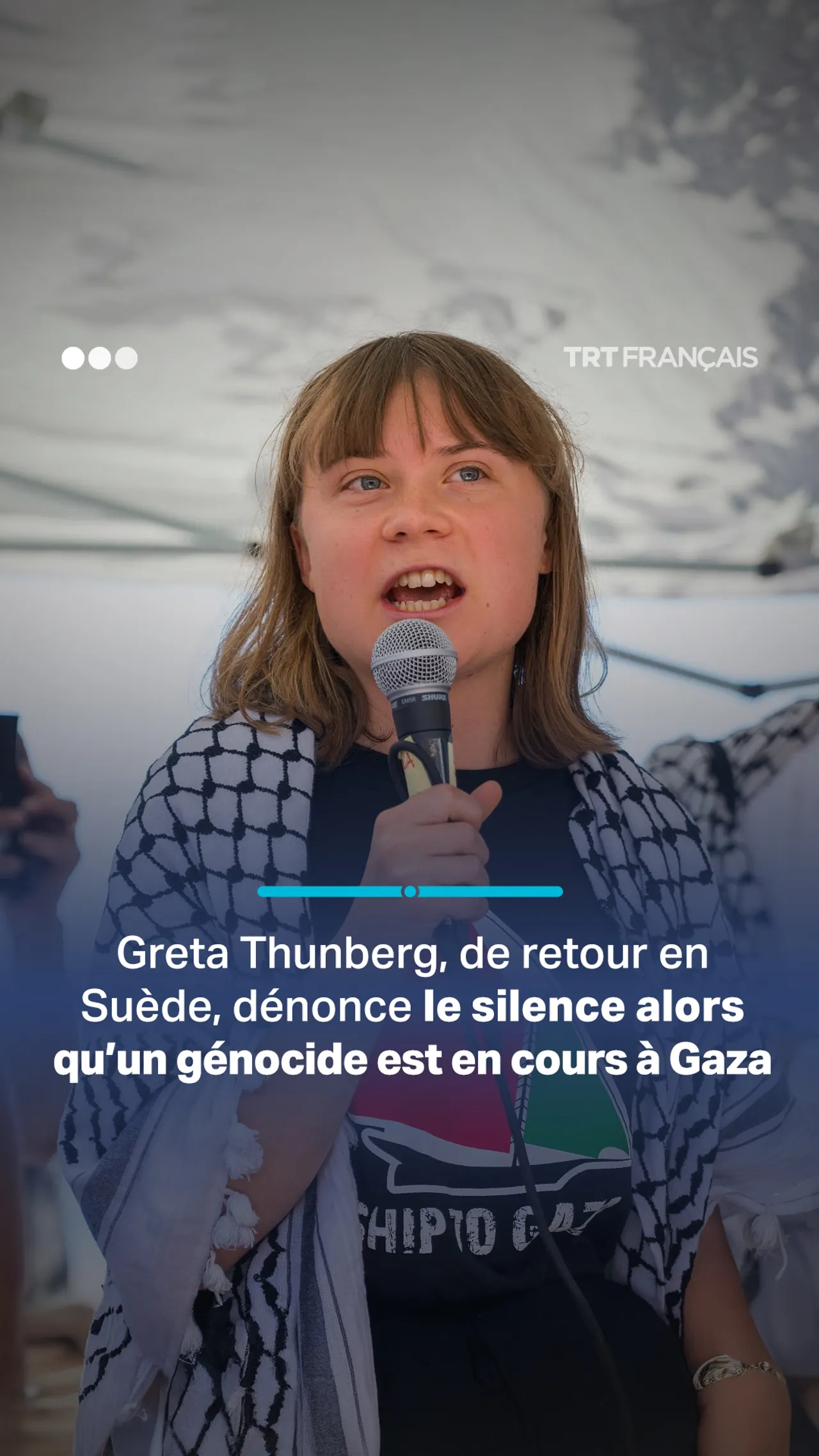 Greta Thunberg, de retour en Suède, dénonce le silence alors qu’un génocide est en cours à Gaza