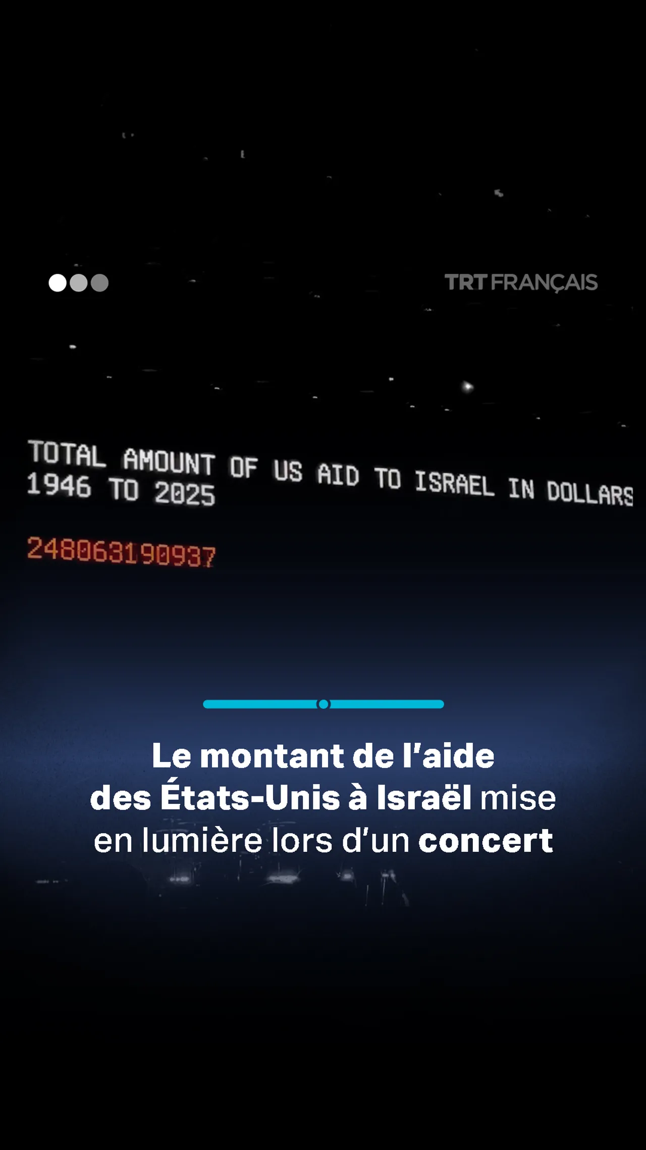 Le montant de l’aide des États-Unis à Israël mise en lumière lors d’un concert