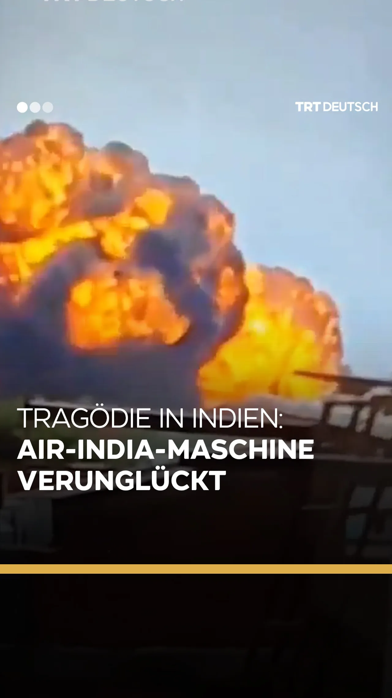 Flugzeugabsturz in Indien: Air-India-Maschine stürzt kurz nach dem Start ab