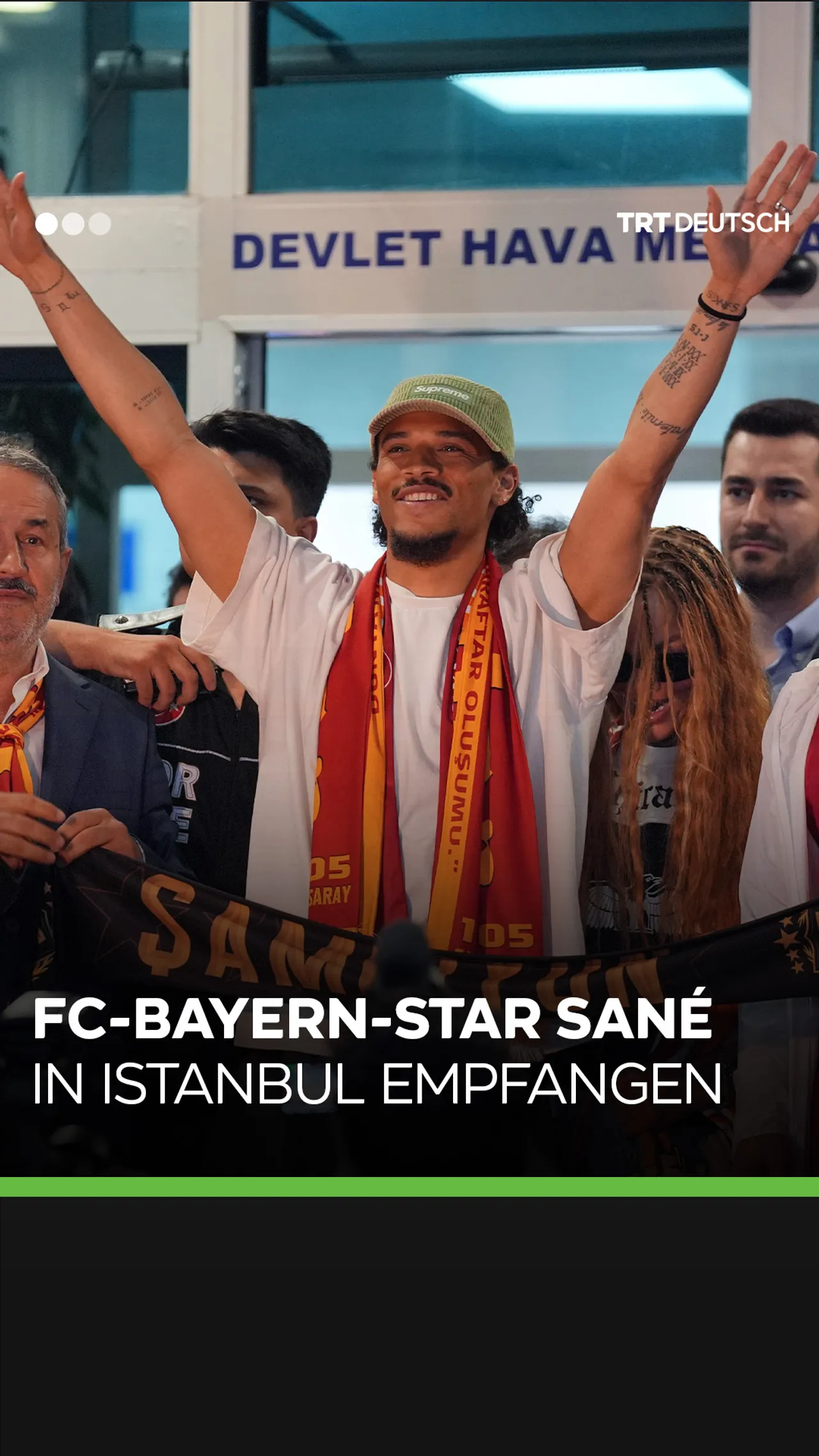 FC-Bayern-Star Sané
in Istanbul empfangen