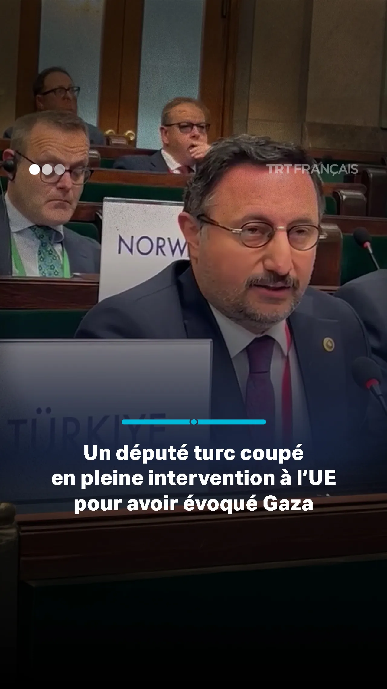 Un député turc coupé en pleine intervention à l’UE pour avoir évoqué Gaza