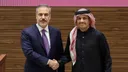 فيدان يبحث مع نظيره القطري جهود وقف إطلاق النار بغزة واستعدادات اجتماعات فلسطين بنيويورك