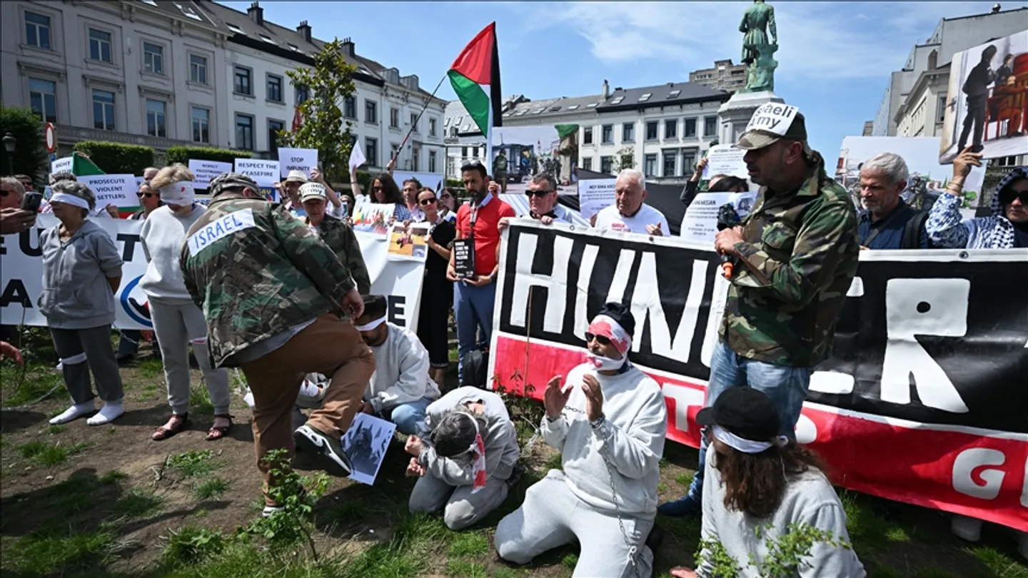 Protest u Briselu: Uposlenici institucija Evropske unije traže okončanje genocida u Gazi