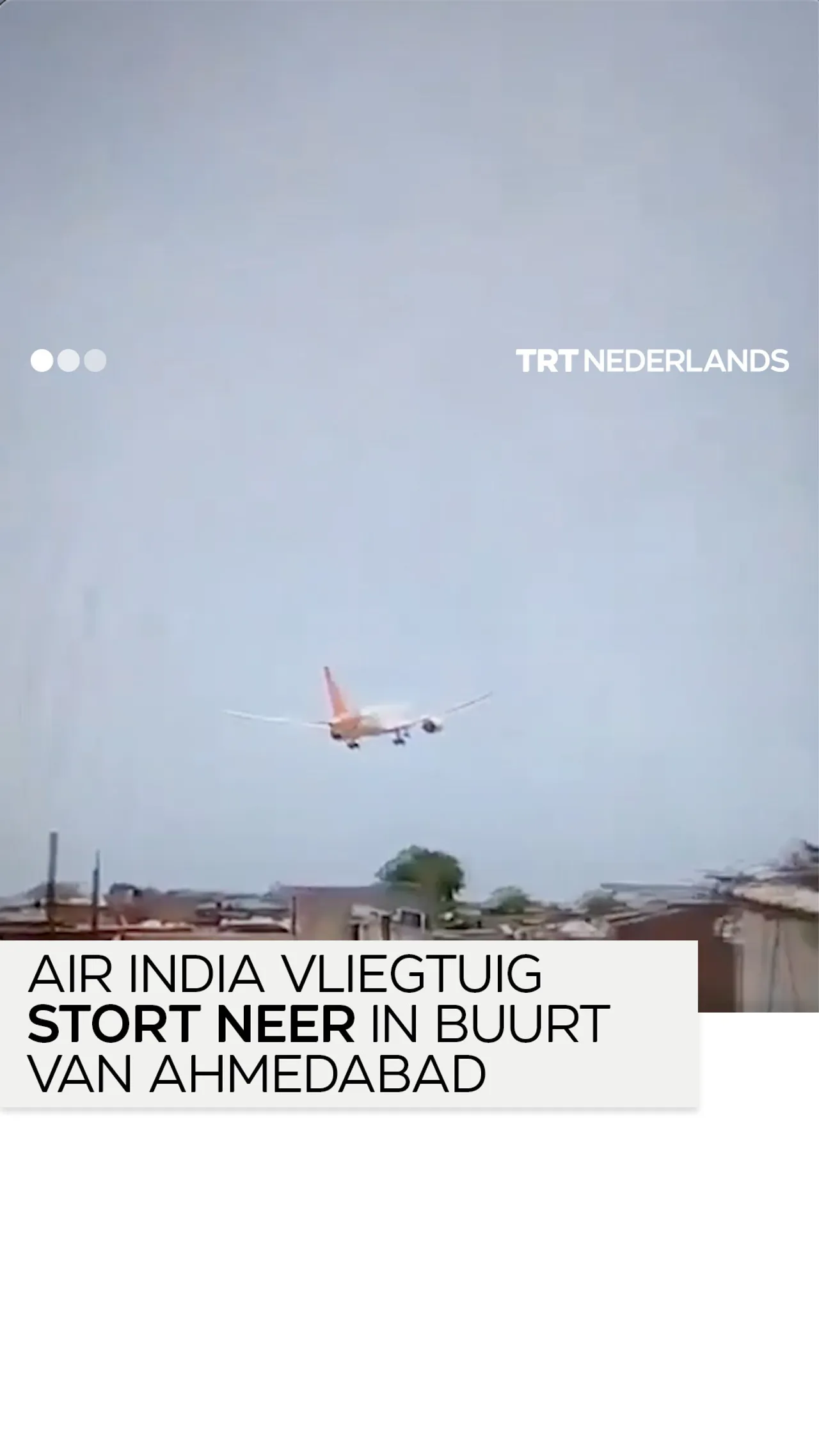 Air India vliegtuig stort neer in buurt van Ahmedabad