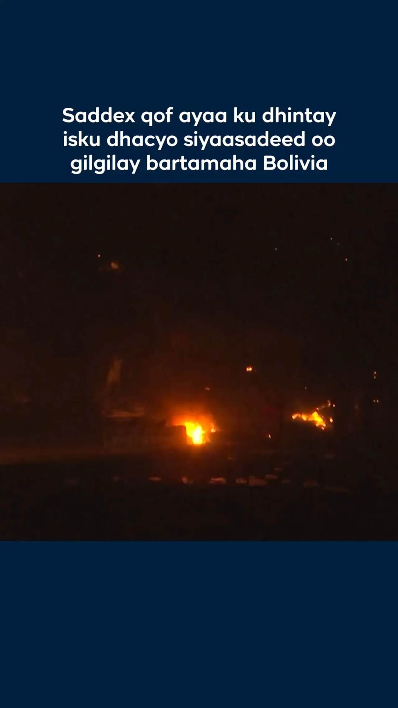 Saddex qof oo ku dhintay qalalaaso siyaasadeed oo ka dhacay bartamaha Bolivia