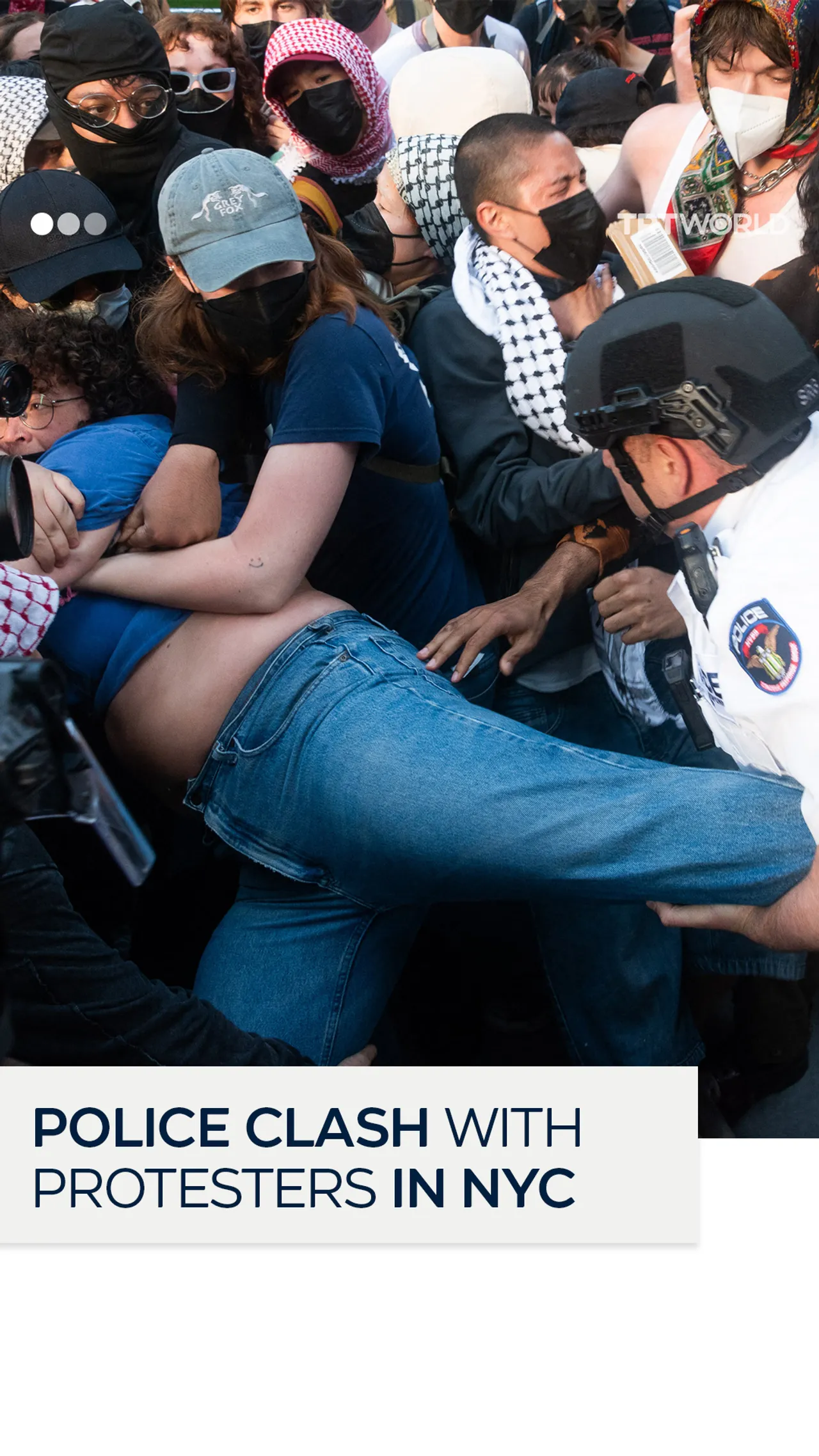 Police clash with protesters as anti-ICE demonstrations continue in New York City