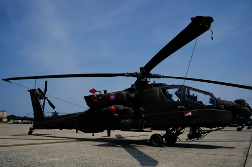 ट्रंप ने अपने भाषण के वीडियो रिकॉर्ड के अनुसार कहा कि भारत ने 68 अपाचे हेलीकॉप्टरों का ऑर्डर दिया है