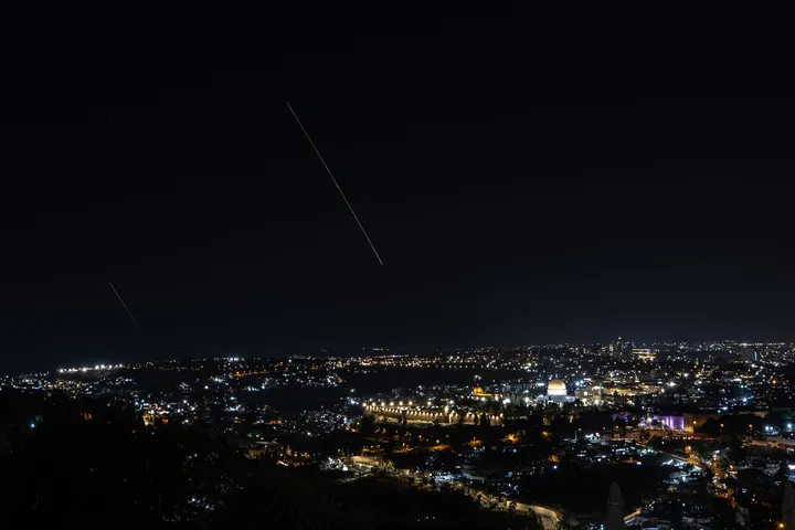 Iran retaliates with massive missile barrage at Israel