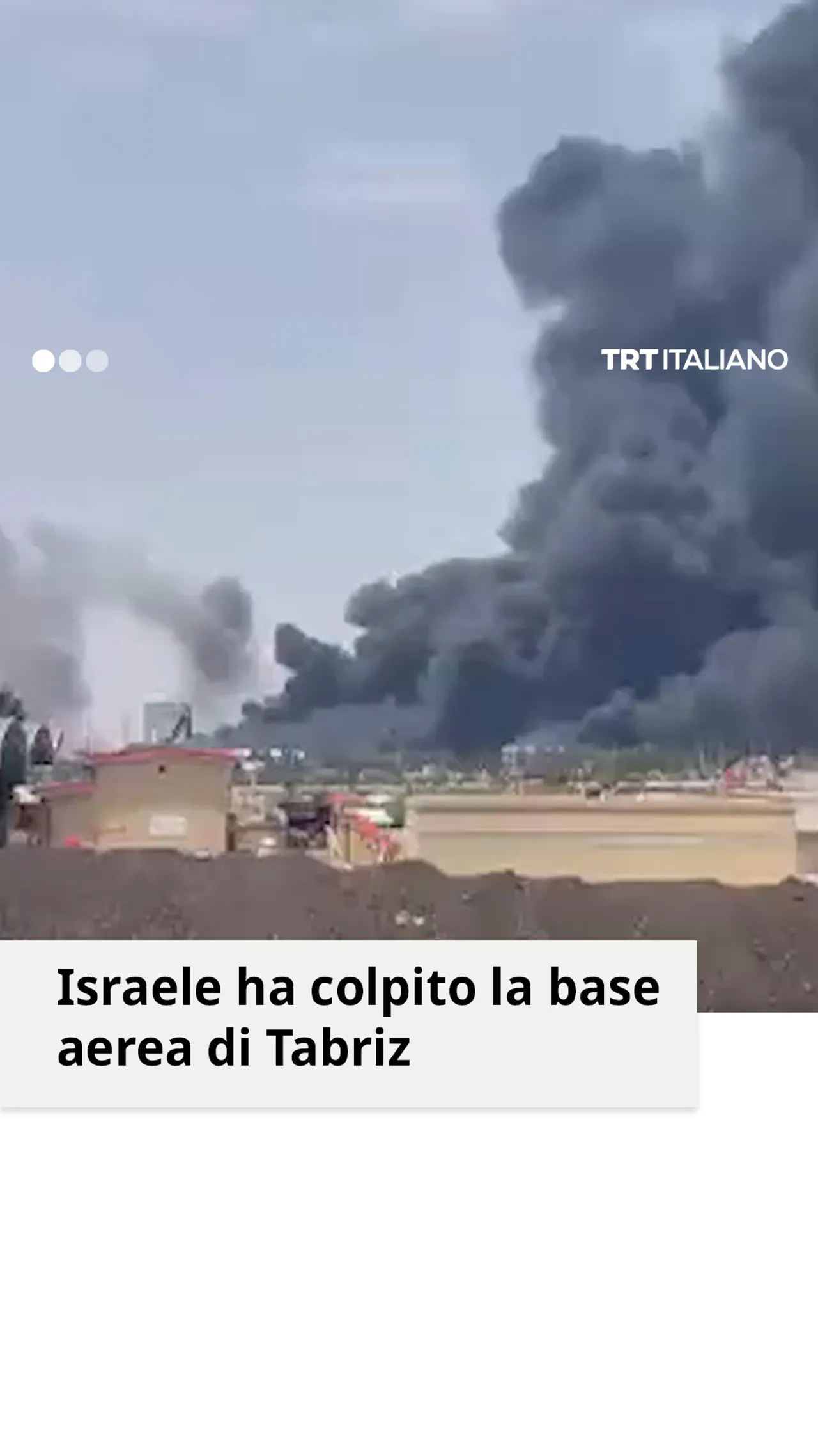 Israele ha colpito la base aerea di Tabriz
