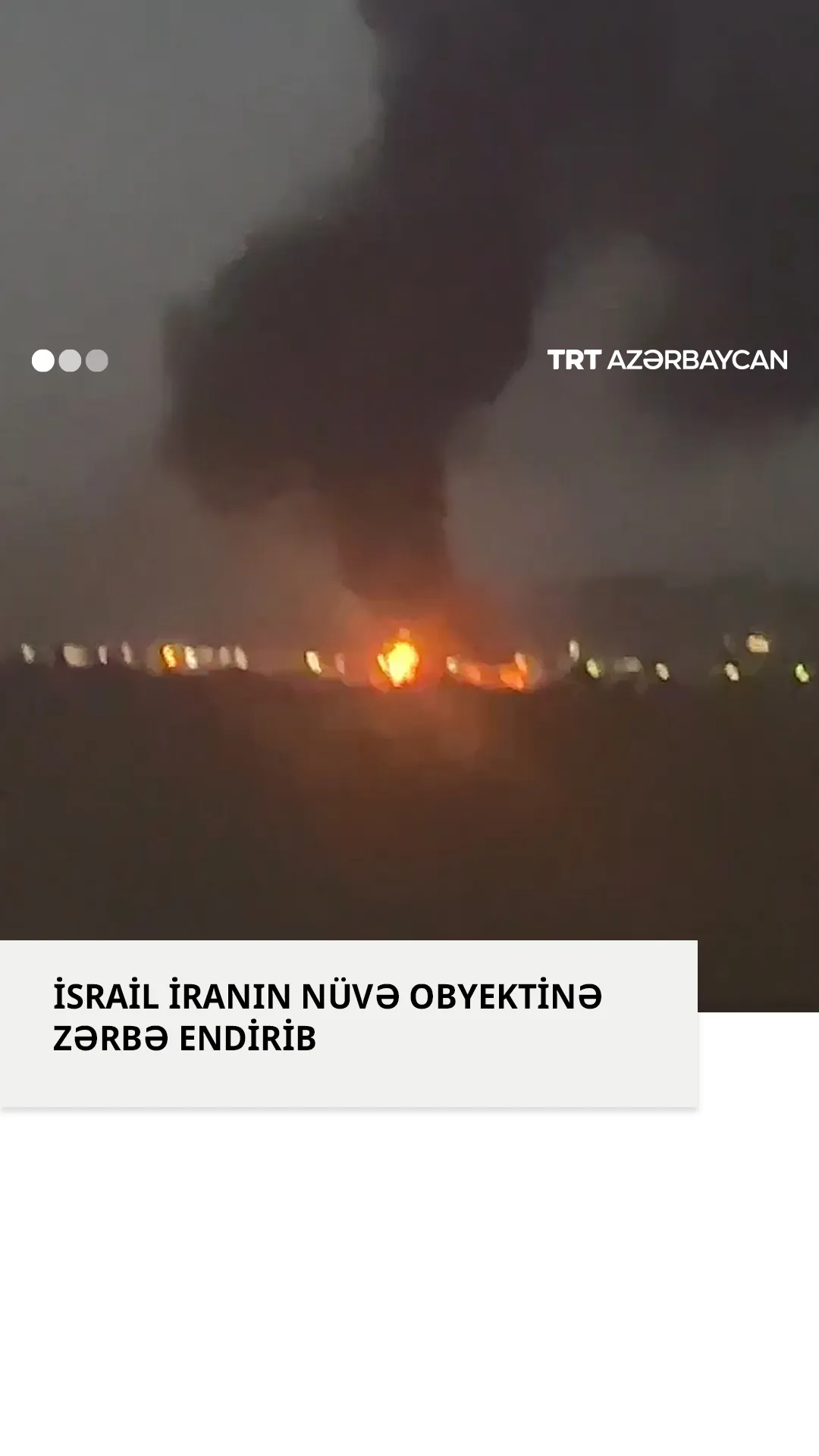 İsrail İranın nüvə obyektini bombalayıb