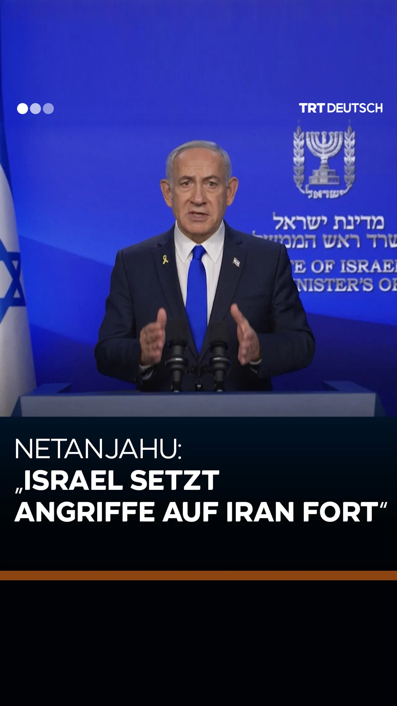 Netanjahu: „Israel setzt Angriffe auf Iran fort“
