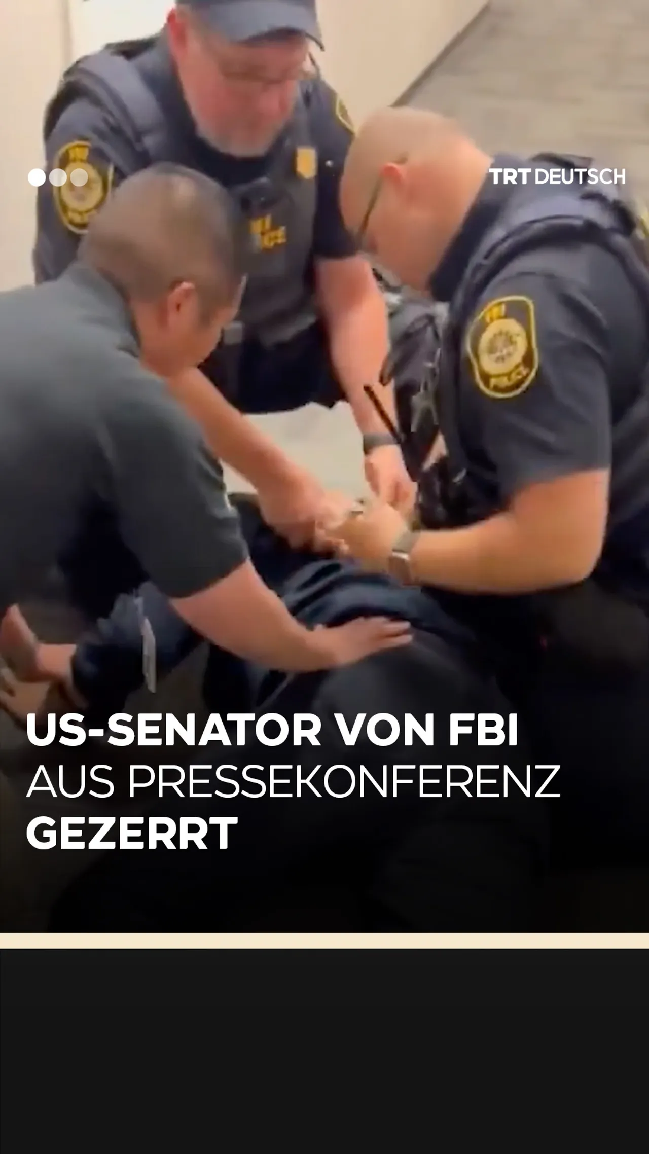 US-Senator von FBI aus Pressekonferenz gezerrt