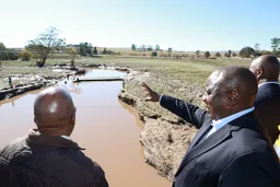 South African president visits region struck by deadly floods