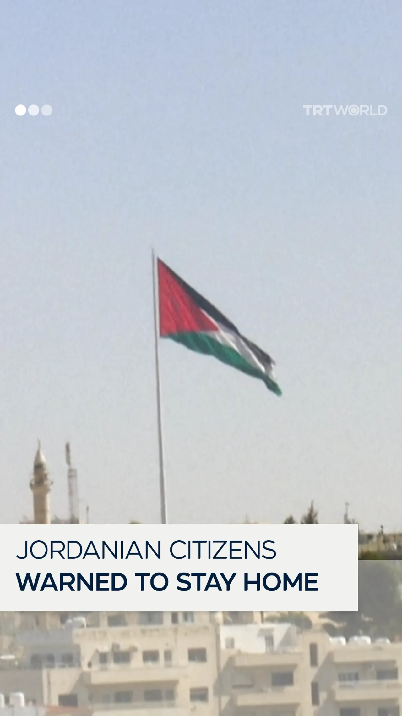 Jordanian authorities urge citizens to stay home amid regional tension