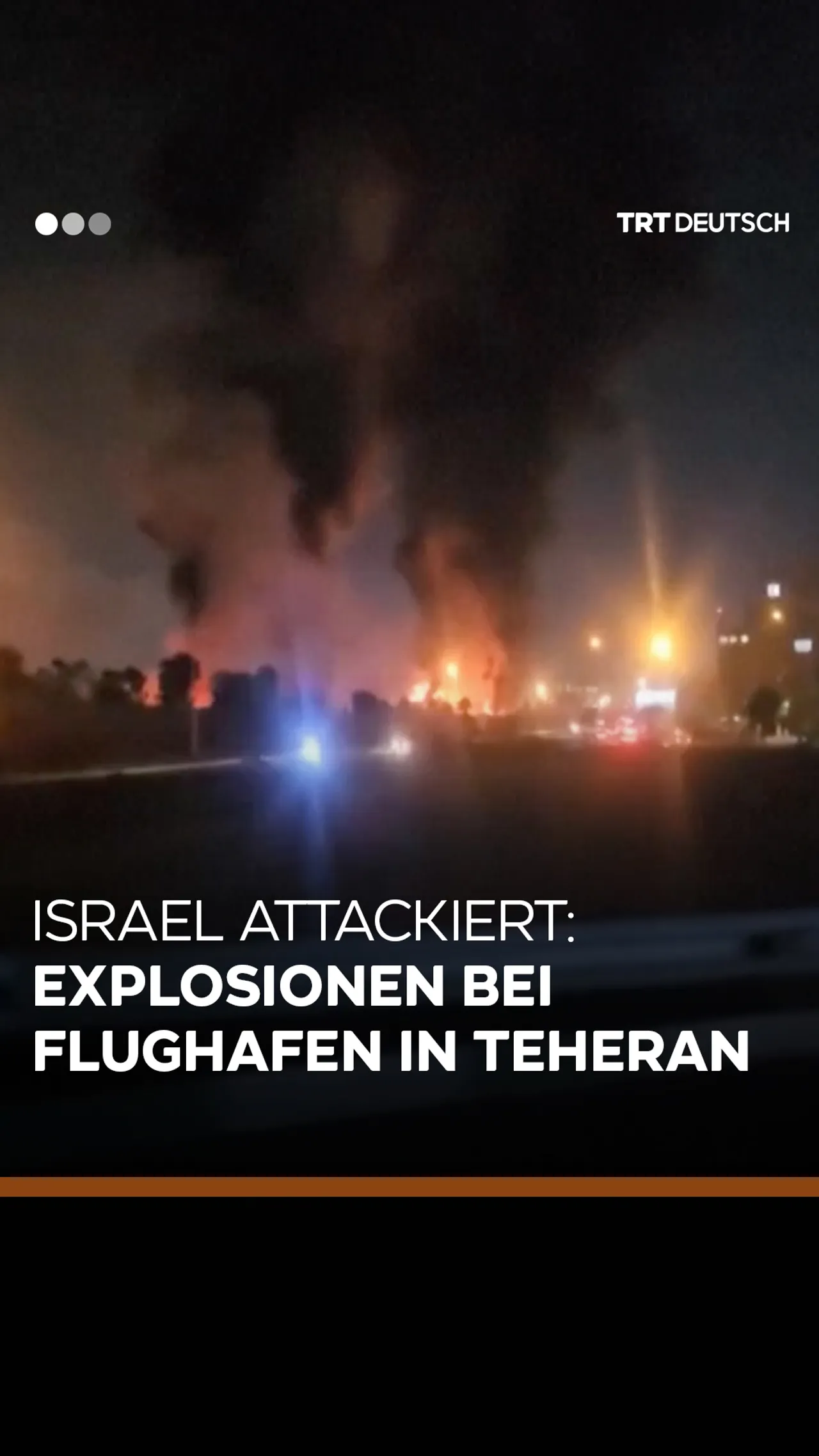 Israel attackiert: Explosionen bei Flughafen in Teheran